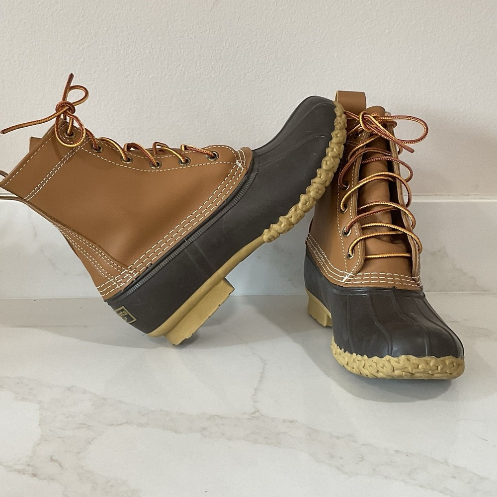 L.L. Bean Original 8" Womens Sz 8 Brown Outdoor Waterproof Hunting Duck Boots